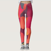 Leggings Abstraits Colorés (Devant)