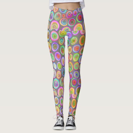 Leggings Abstraits colorés (Devant)
