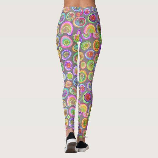 Leggings Abstraits colorés (Dos)