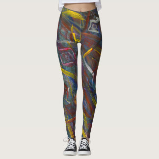 Leggings Abstraits colorés "Carrés"