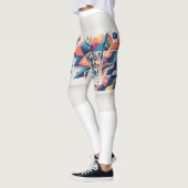 Leggings abstraits colorés pour femmes (Gauche)