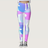 Leggings Abstraits de Géométrie Minimaliste Minima (Devant)