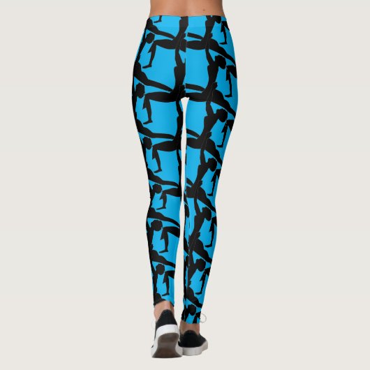 Leggings Abstraits de la Dame de Yoga (Dos)
