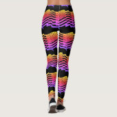 Leggings Abstraits de la Dame de Yoga (Dos)