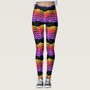 Leggings Abstraits de la Dame de Yoga