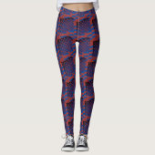 Leggings Abstraits de la Dame de Yoga (Devant)