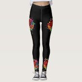 Leggings Abstraits de l'arbre à ballets (Devant)