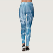 Leggings Abstraits de teinture bleue (Dos)