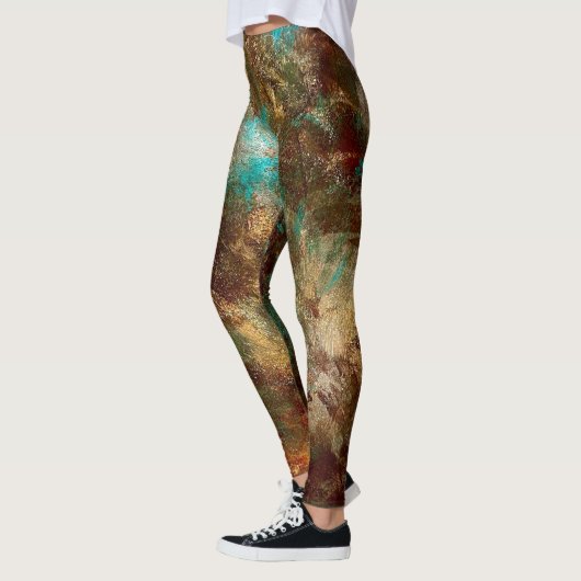 Leggings Abstraits en cuivre (Gauche)
