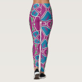 Leggings abstraits et colorés "Ratti_Creative_Arts (Dos)