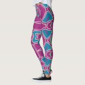 Leggings abstraits et colorés "Ratti_Creative_Arts (Gauche)