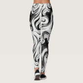 Leggings Abstraits Fils Whispy Cheveux Liquide (Dos)