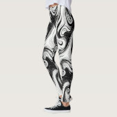 Leggings Abstraits Fils Whispy Cheveux Liquide (Gauche)