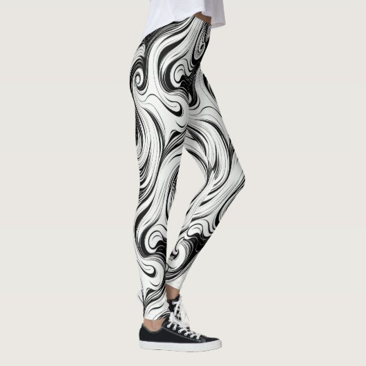 Leggings Abstraits Fils Whispy Cheveux Liquide (Droite)