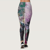 Leggings Abstraits floraux (Dos)