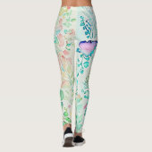 Leggings Abstraits floraux (Dos)