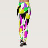 Leggings abstraits funky géométriques intrépides (Dos)