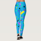 Leggings abstraits funky géométriques intrépides (Dos)