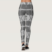 Leggings Abstraits Geo noir et blanc (Dos)