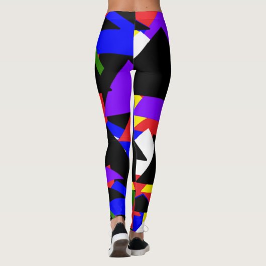 Leggings Abstraits multicolores (Dos)