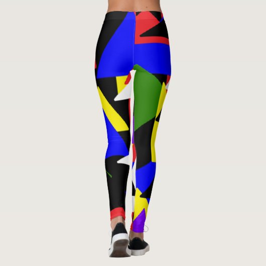 Leggings Abstraits multicolores (Dos)