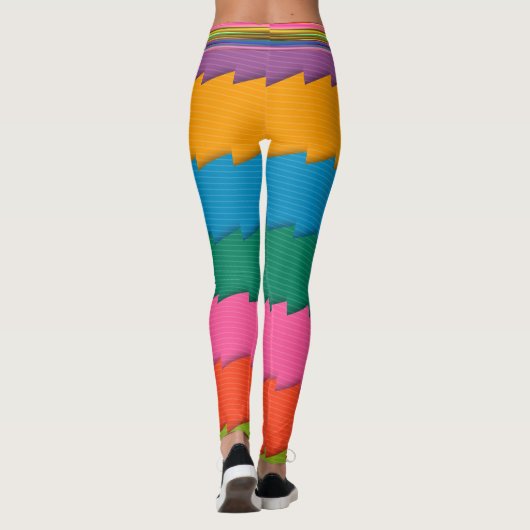 Leggings Abstraits multicolores (Dos)