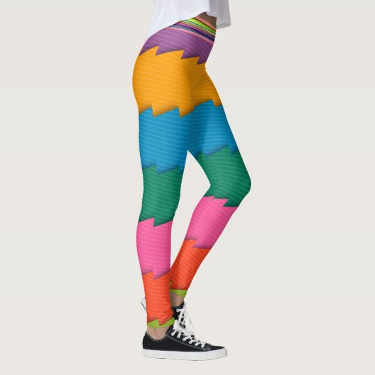 Leggings Abstraits multicolores (Droite)