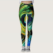 Leggings Abstraits multicolores (Devant)