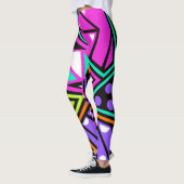 leggings abstraits néon (Gauche)