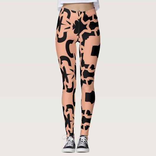 Leggings abstraits "Ratti_Creative_Arts" (Devant)