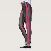 Leggings abstraits roses et gris (Gauche)