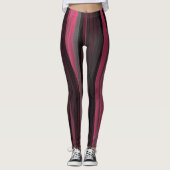 Leggings abstraits roses et gris (Devant)