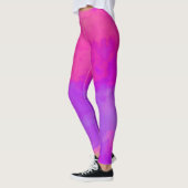 Leggings Abstraits roses et violets (Gauche)