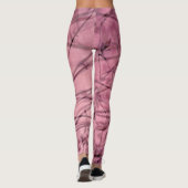 Leggings Abstraits tourbillonnants rose et noir (Dos)