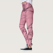 Leggings Abstraits tourbillonnants rose et noir (Gauche)