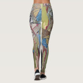 Leggings abstraits uniques (Dos)