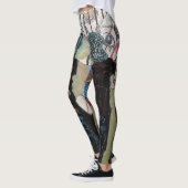 Leggings abstraits uniques (Gauche)