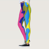 Leggings abstraits vintages "Ratti_Creative_Arts" (Gauche)