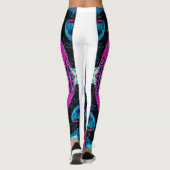 leggings abstraits violets (Dos)