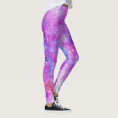 leggings abstraits violets et bleus (Droite)