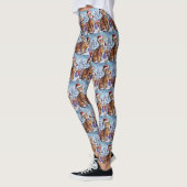 Leggings Abyssinian Chat Winter Wonderland Noël Joie (Gauche)