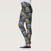 Leggings Abyssinian Chats Citrouille Halloween Funny (Gauche)