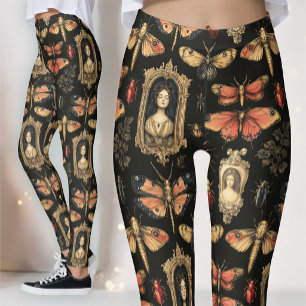 Leggings Academia sombre Gothique Victorien Gothique Camée 