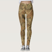 Leggings Acanthus Feuilles de William Morris, Antique Texti (Devant)