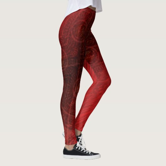Leggings Acceptation | Médaillons de méditation rouge (Droite)