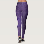 Leggings Acceptation | Médaillons de méditation violette (Dos)