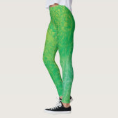 Leggings Acceptation | Médaillons de saumons jaunes bleus (Gauche)