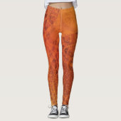 Leggings Acceptation | Médaillons de saumons rouges orange  (Devant)