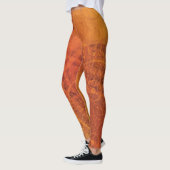Leggings Acceptation | Médaillons de saumons rouges orange  (Gauche)