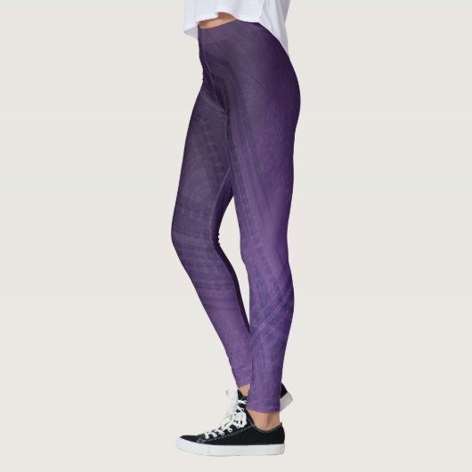 Leggings Acceptation | Motif Boho violet écectique (Gauche)